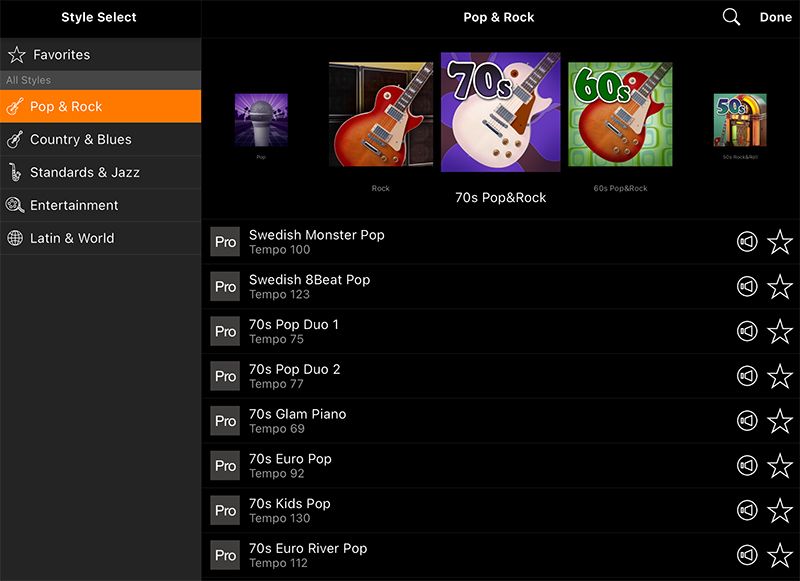 Play with a range of Styles